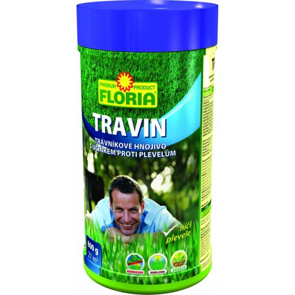 TRAVIN Trávníkové hnojivo s účinkem proti plevelům - 800 g