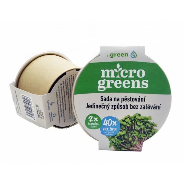 Microgreens - ředkvička 2 ks