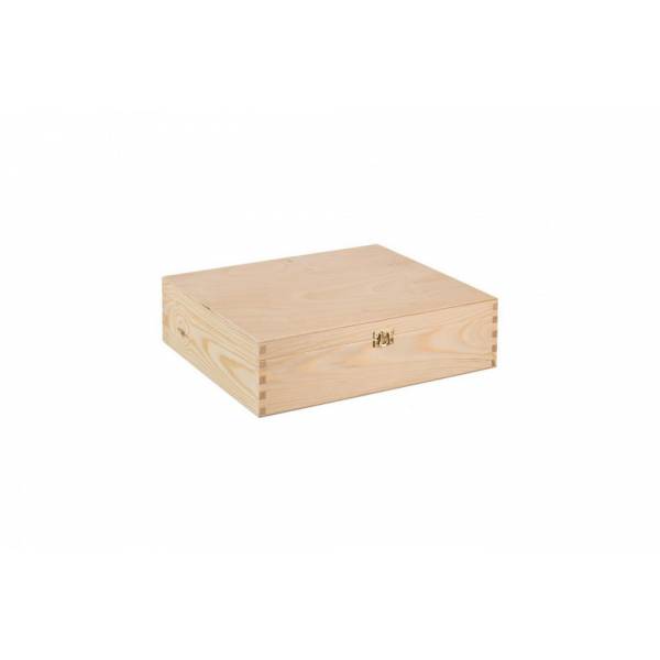 Dřevěná krabička na 3 vína XII